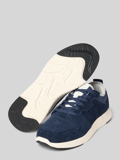 Marc O'Polo Lage sneakers van echt runderleer Marineblauw - 4