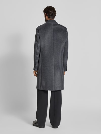 Christian Berg Men Regular Fit Mantel aus Woll-Mix Mittelgrau 5