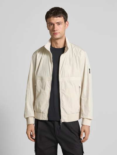 BOSS Regular fit blouson met labelband, model 'CELTIPO' Offwhite - 4