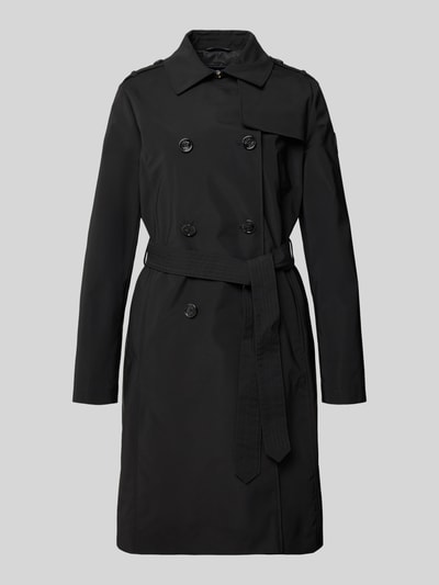 JOOP! Lange jas met knoopsluiting, model 'Cindy' Zwart - 2