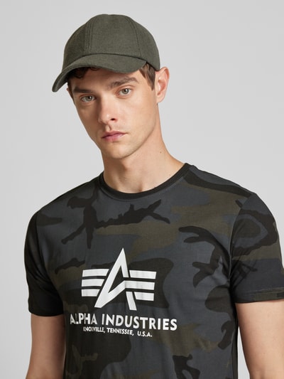 Alpha Industries T-shirt z nadrukiem z logo Czarny 3