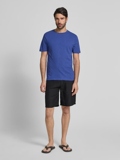 MCNEAL T-shirt met geribde ronde hals Marineblauw - 1