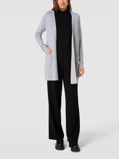 Christian Berg Woman Strickjacke mit Eingrifftaschen Hellgrau Melange 1