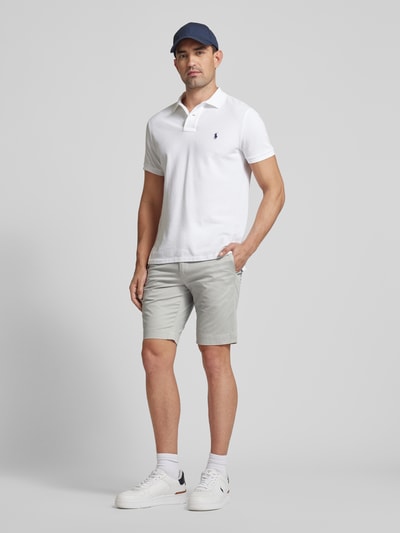 Polo Ralph Lauren Slim Stretch Fit Shorts im unifarbenen Design Hellgrau 1