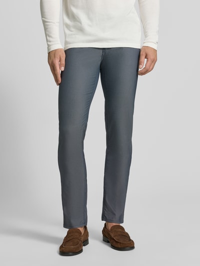 Pierre Cardin regular fit broek met labeldetail model 'Lyon' Marineblauw - 4