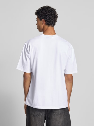 Pegador Oversized T-shirt met labelprint, model 'HULE' Wit - 5