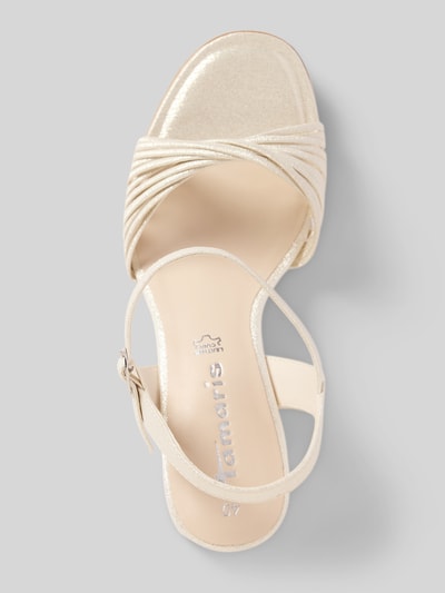 Tamaris Sandalen met doornsluiting Metallic beige - 3