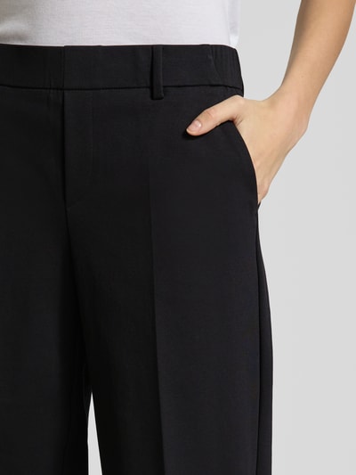 STEHMANN Straight Leg Stoffhose mit Eingrifftaschen Modell 'Fenja' Black 3