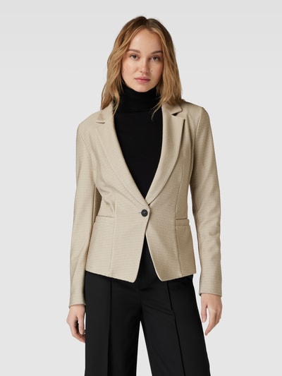 Emporio Armani Blazer van viscosemix met structuurmotief Offwhite - 4