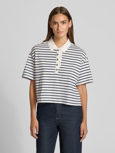 Christian Berg Woman poloshirt met korte knoopsluiting Donkerblauw - 4