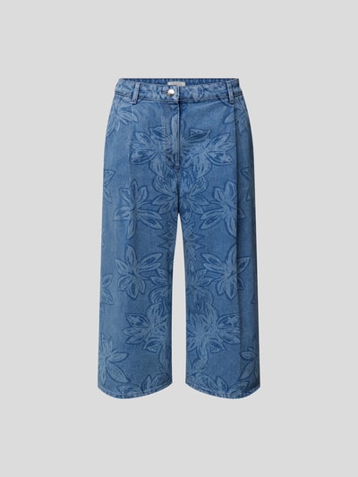 Nina Ricci Jeans-Culotte mit floralem Muster Jeansblau 2