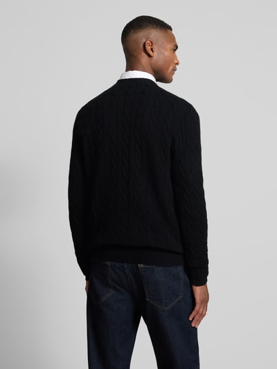 Polo Ralph Lauren Regular fit gebreide pullover van een mix van wol en kasjmier Zwart - 5