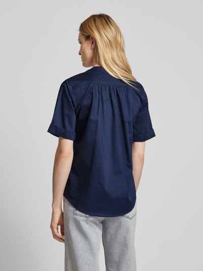 Brax Blouse met tuniekkraag, model 'Style. Veri' Marineblauw - 5