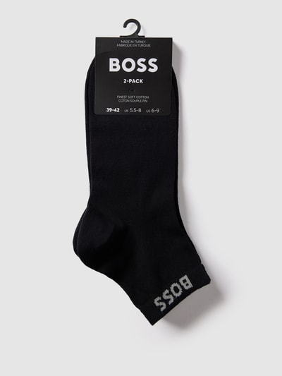 BOSS Sneakersokken met labeldetails in een set van 2 paar Zwart - 3