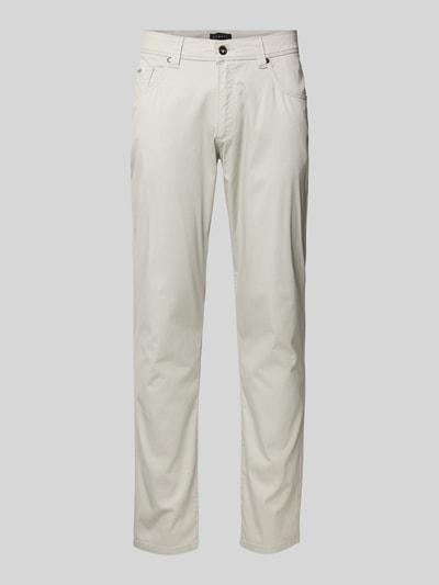 Produktfoto, Hose im 5-Pocket-Design Modell 'CORDOBA' von bugatti aus Baumwoll-Mix mit Stretch-Anteil, Straight Fit in hellem Ton