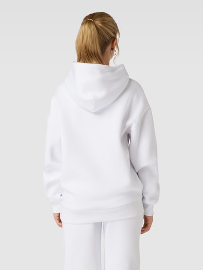 Review Basic hoodie met logo Wit - 5