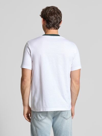 PAUL SMITH T-Shirt mit geripptem Rundhalsausschnitt Weiss 5
