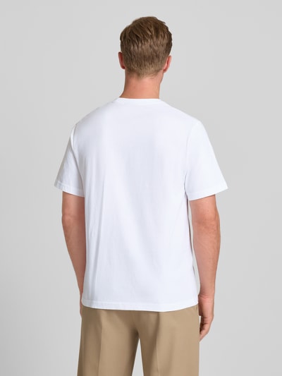 Forét T-Shirt mit Motiv-Print Modell 'MARKET' Weiss 5