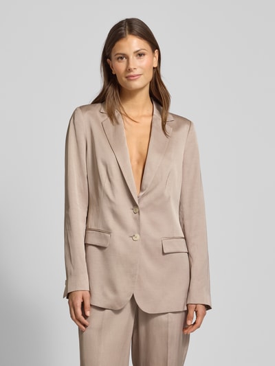 comma Blazer met reverskraag Taupe - 4