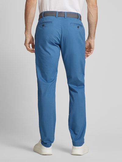 MCNEAL Slim Fit Chino mit Gürtel Ocean Melange 5