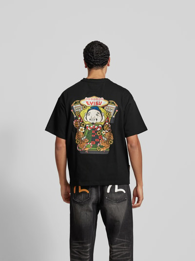 Evisu T-Shirt mit Label-Details Black 5