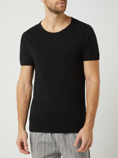 SELECTED HOMME T-shirt z okrągłym dekoltem model ‘Morgan’ Czarny 4