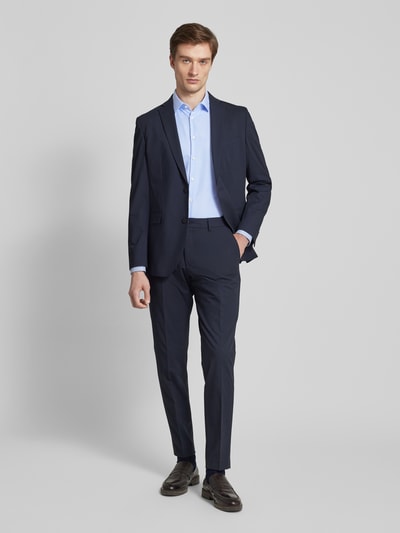 Jake*s Super Slim Fit Business-Hemd mit Kentkragen Bleu 1