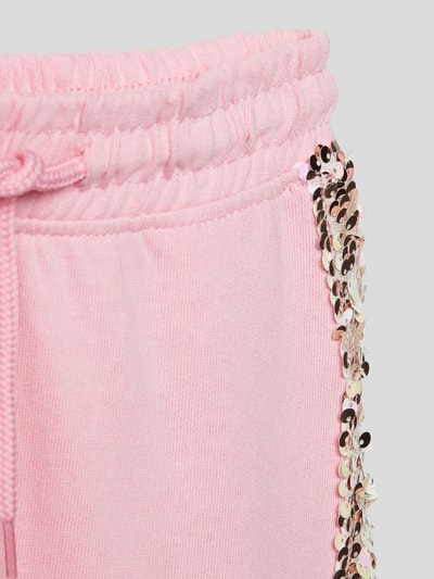 Blue Seven Shorts mit Paillettenbesatz Pink 2