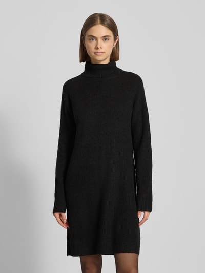 Pieces Figurumspielendes Strickkleid mit Raglanärmeln Modell 'ELLEN' Black 4