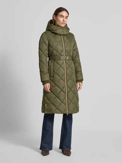 s.Oliver BLACK LABEL Regular Fit Steppmantel mit Zweiwege-Reißverschluss Khaki 4