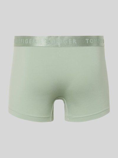 Produktfoto, Slim Fit Trunks aus Modal-Mix im 3er-Pack von Tommy Hilfiger in Optik: Unifarben, Label-Print am elastischen Bundabschluss, Stretch-Webstruktur
