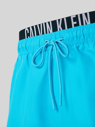 Calvin Klein Underwear Badehose mit Label-Print Tuerkis 2