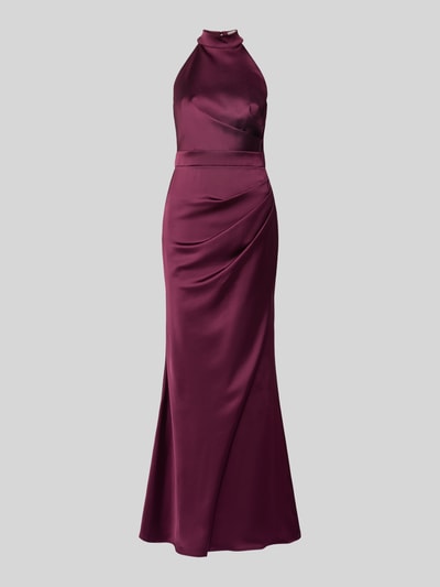 Rinascimento Abendkleid mit Zierfalten Bordeaux 2