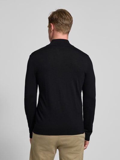 SELECTED HOMME Regular fit schipperstrui van zuivere merinowol, model 'TRAY' Zwart - 5