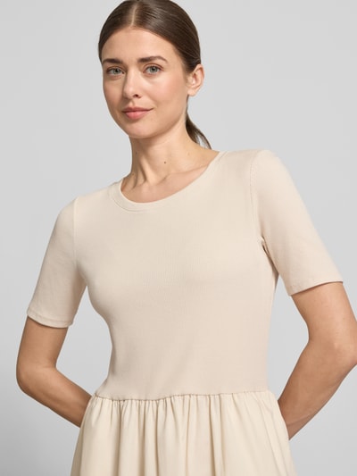 Christian Berg Woman Selection Midikleid in Falten-Optik Sand 3