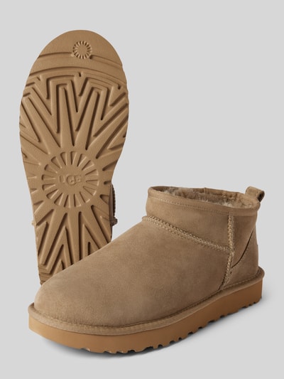 UGG Buty ze skóry model ‘CLASSIC ULTRA MINI’ Camel 4