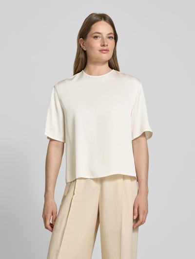 Tommy Hilfiger Relaxed fit blouse van satijn Wit - 4