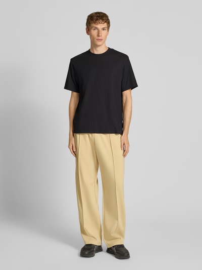 Jack & Jones T-Shirt mit Strukturmuster Modell 'EAUSTIN' BLACK 1