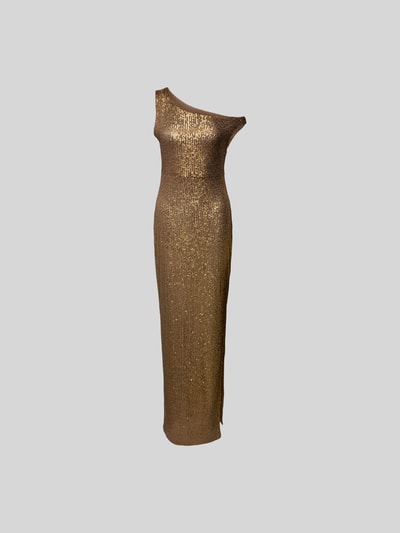 Norma Kamali Maxikleid im One-Shoulder-Design Gold 2