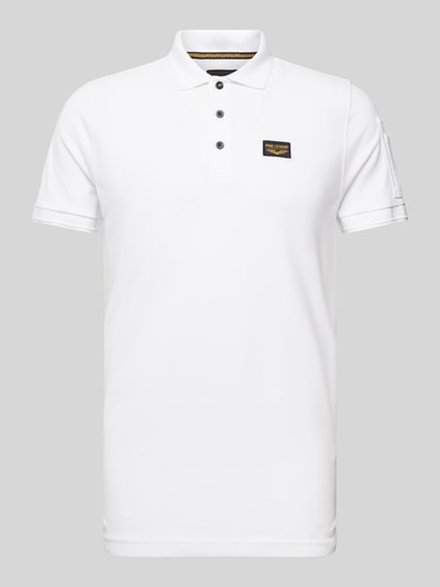 PME Legend Poloshirt mit Label-Detail Weiss 2