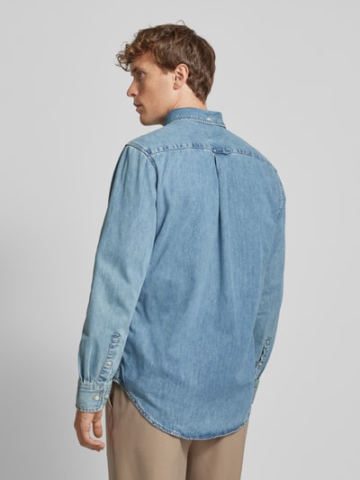 Gant Regular fit jeansoverhemd met button-downkraag Lichtblauw - 5