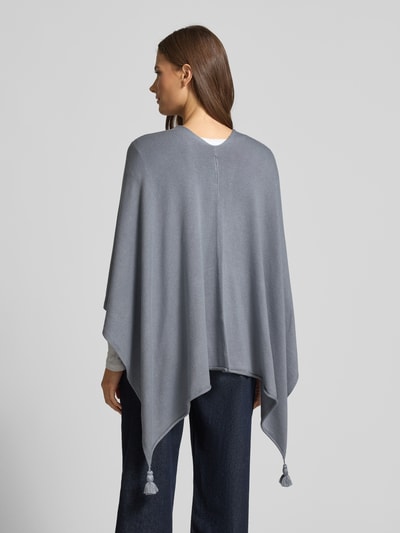 comma Poncho mit U-Boot-Ausschnitt Rauchblau 5