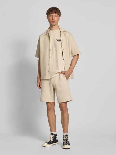 Pegador Relaxed fit vrijetijdsoverhemd met structuurmotief, model 'Tate' Beige - 1