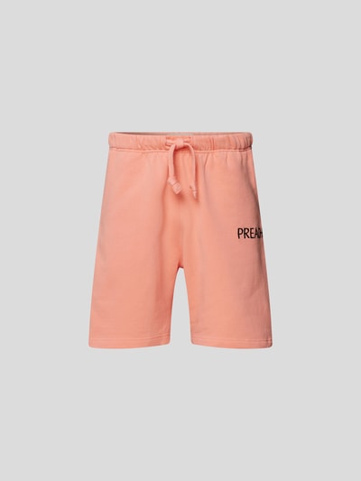 Preach Sweatshorts mit Label-Stitching Koralle 2