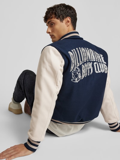 Billionaire Boys Club College-Jacke mit Druckknopfleiste Marine 3