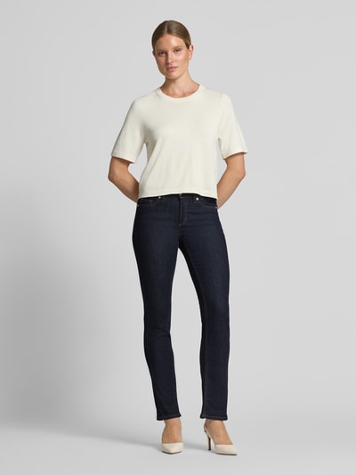 CAMBIO Jeansy o kroju slim fit z mieszanki bawełny model 'PIPER LONG' Ciemnoniebieski 1