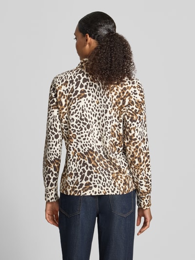 s.Oliver RED LABEL relaxed fit blouse met lange mouwen van katoenmix Offwhite - 5