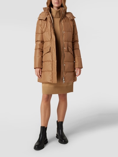 BOSS Black Women Daunenmantel in Stepp-Optik Camel 1