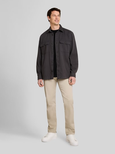 Tom Tailor straight fit chino van katoenmix Beige - 1