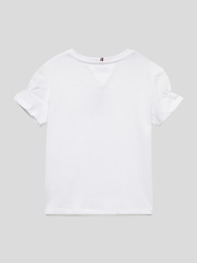 Tommy Hilfiger Kids T-shirt met labelstitching Wit - 3